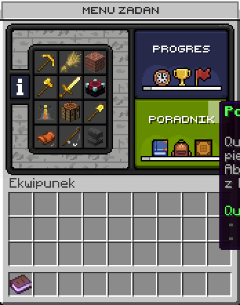 Zadania i questy — GUI ZadymaMC