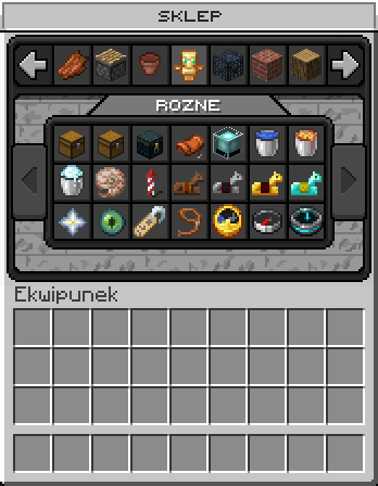 Sklep w grze — GUI